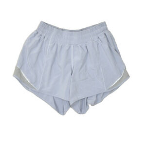 Lululemon Hotty Hot HR Lined Short Size 6 Tall Light Blue Athletic Run